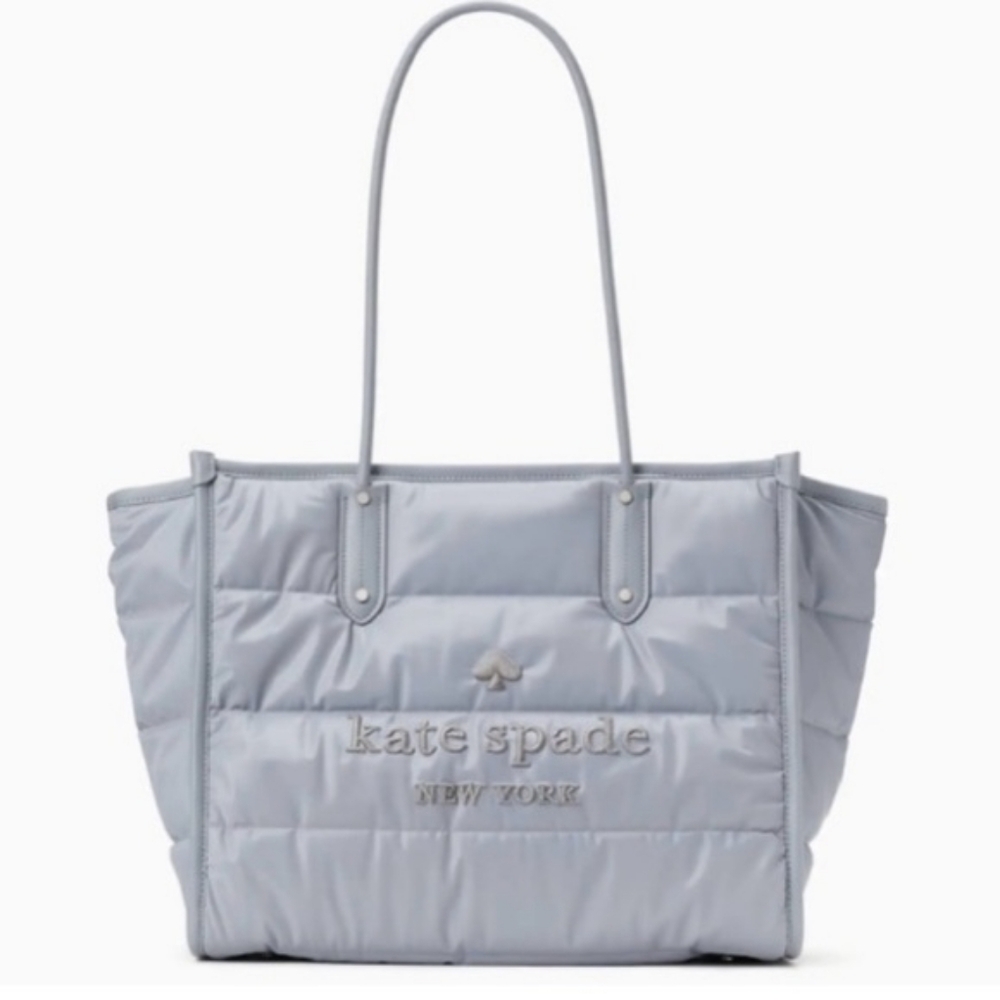 Kate Spade ELLA‎ PUFFY XL Gray Tote Bag